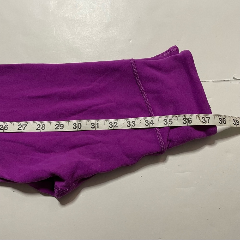 Lululemon Purple Pink Full Length Athleisure Activewear Workout Leggings Size 2 - Picture 8 of 8